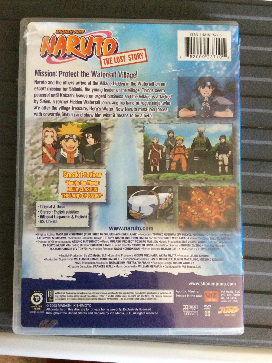 Naruto The Lost Story Mission: Protect The Waterfall Village - DVD