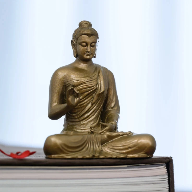 Bhaisajyaguru de Phra Sompo pequeños adornos portátiles de Buda adorados en casa Foto 3 de 4