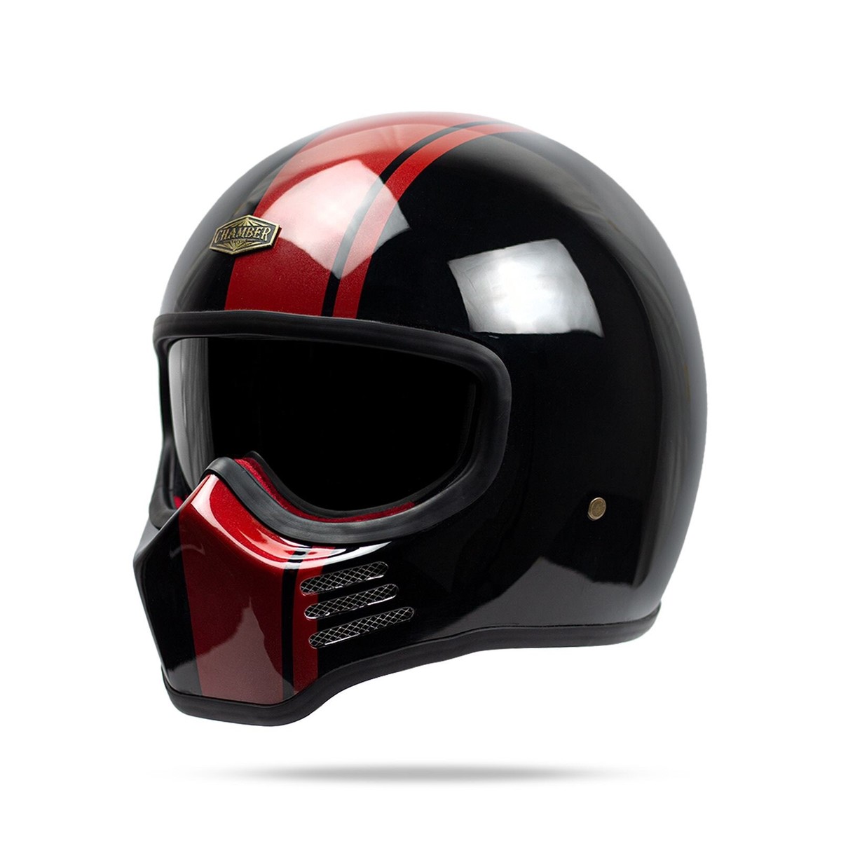 SALE! VINTAGE CUSTOM HELMET MT ZERO RED LINES FOR CAFE RACER CHOPPER  MOTORCYCLE