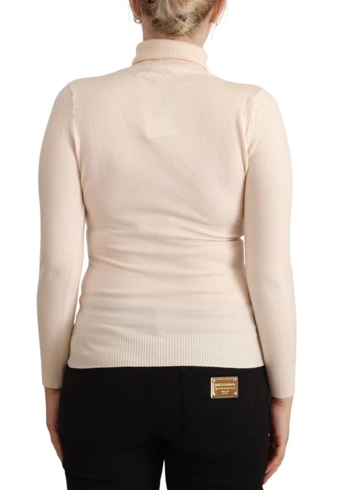Pull SUSY-MIX blanc cassé viscose manches longues col tortue pull IT42/US8/M - Photo 3/4