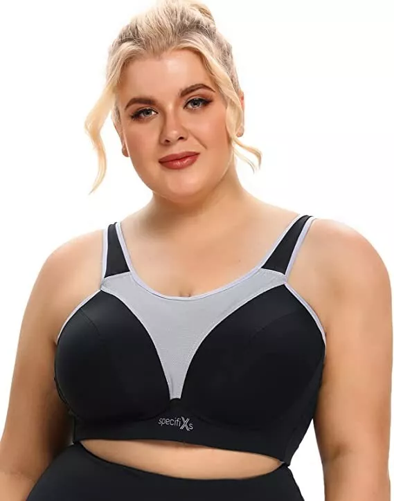 Specifixs Sports Bra 38DD Black High Impact Full Coverage Support