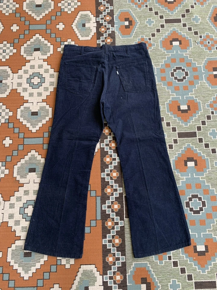 Pantalones Levi’s 517 de pana negra para hombre vintage años 70 hechos en EE. UU. 38x30 Foto 3 de 4