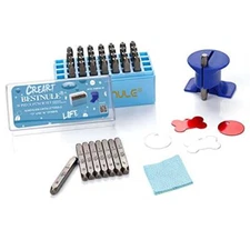 Metal Stamping Kit Number and Letter Stamp Set A-Z 0-9 and & Love Symbol Indu...