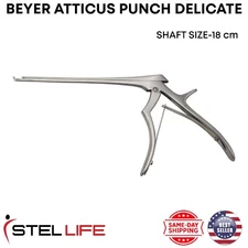 Beyer Atticus Punch Forceps 18cm  Pliers Shaft Surgical ENT Fess Instruments
