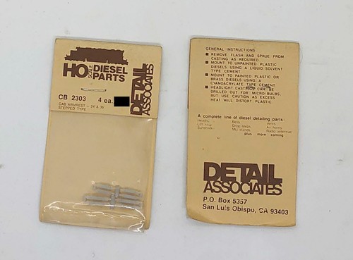 DETAIL ASSOCIATES American HO Scale Detailing Parts - Multi Listing - Picture 125 of 203