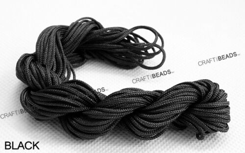 Corda perline corda per perline nodo cinese nylon Shamballa macramè 1,5 mm - colore a scelta! - Foto 5 di 33