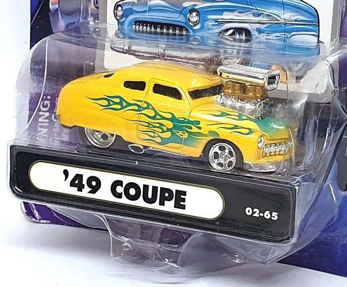 Muscle Machines 1/64 Scale 71151 02-65 - 1949 Mercury Coupe - Yellow/Green - Image 2 of 4
