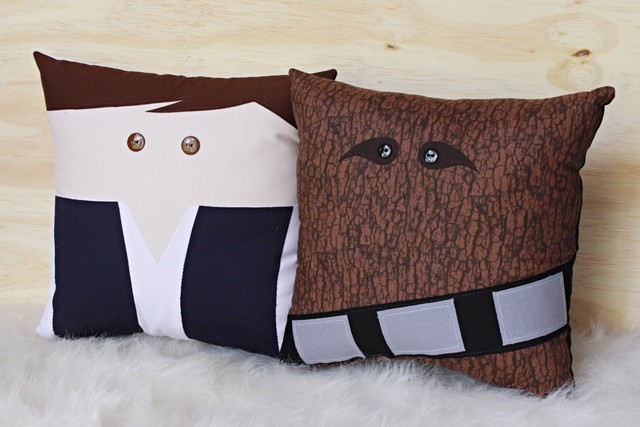 Chewbacca Wookie Decorative Pillow Star Wars Home Decor Han Solo | eBay