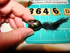 V3646 D Vintage UNKNOWN BASS POPPER FISHING LURE