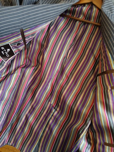 ETRO - 2-piece grey striped suit - Sz 52R - Picture 9 of 15