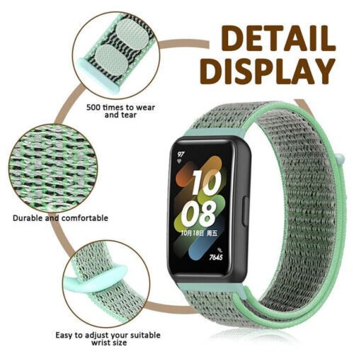 Nylon Armband Band Loop gewebt Sport Ersatz für Huawei Band 7 Smartwatch - Bild 3 von 27