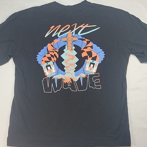 Adidas Shirt Youth Large Black NYC Next Wave Back Logo Short Sleeve Casual Boys - Picture 9 of 9