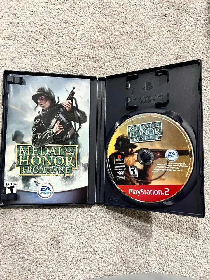 Medal of Honor: Frontline (Sony PlayStation 2) CIB, Complete In Box - Tested - Image 3 of 3