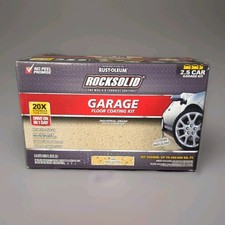 Rust-Oleum 293515 RockSolid Polycuramine 2.5 Car Garage Floor Coating Tan Kit