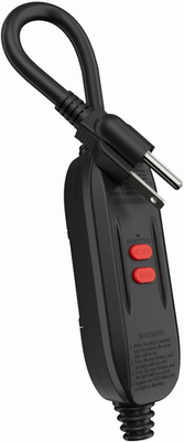 #ad 1FT Attachable Inline GFCI 15A 14 3 SJT Gauge Field Wireable GFI Replacement Pl $32.95
