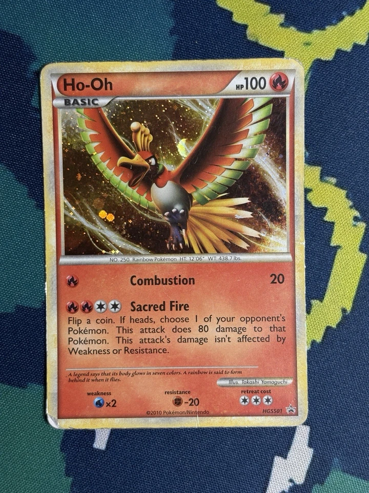 Ho-Oh HGSS01 HGSS Rare Black Star Holo Pokemon TCG Promo Card - Image 2 of 4