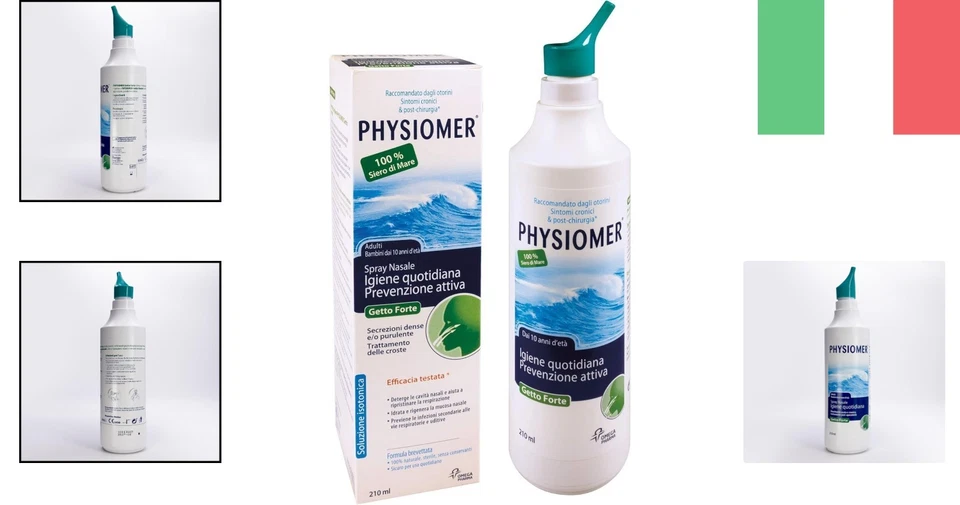 PHYSIOMER Spray Nasale Getto Forte - Siero di mare isotonico spray per sintom... - Immagine 2 di 4