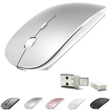 Rechargeable Bluetooth 5.2/3.0/TypeC/USB2.4G Mouse for MacBook/MacBook air/Pr...