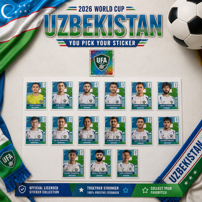 2026 100% Authentic Panini FIFA World Cup Uzbekistan Stickers Team   You Pick