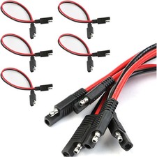 5 Pack 2 Pin SAE Quick Disconnect Wire Harness 14 Gauge