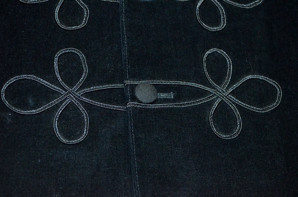 Chaqueta de Terciopelo Negra INSANE RRL Doble RL Ralph Lauren Occidental/Militar Talla M/42 R Foto 3 de 4