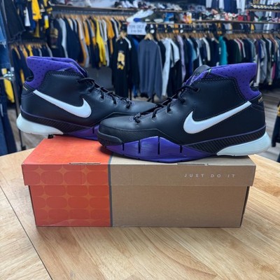 Nike Zoom Kobe 1 2006 Black Out 313143-014 Purple White Mens s 10.5