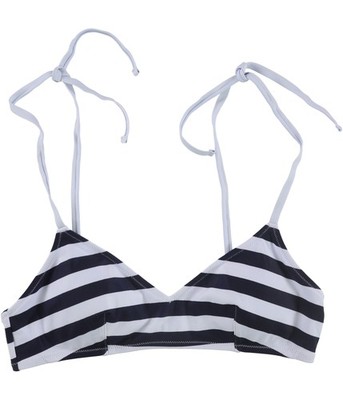 American Eagle Womens Stripe Bikini Swim Top, 400, M