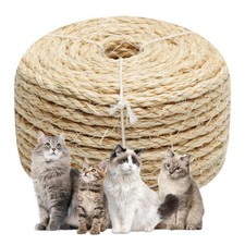 Natural Sisal Rope 1/4 Inch by 49-Feet for Cat inch 49 feet,