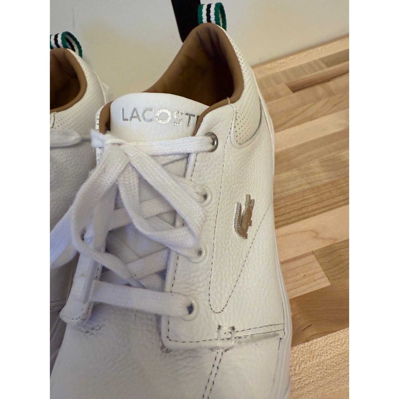 Lacoste Bayliss 119 1 U White Leather Boat Sneaker Men’s Size 8.5 thumbnail 6