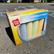 Play Day Sidewalk Chalk 20 Pieces - Pastel colors - New/Sealed