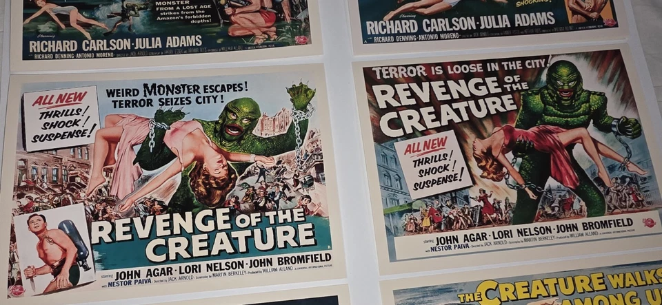 Juego de 6 Mini Impresiones "Criatura de la Laguna Negra" 5" x 7" 'ish -Envío GRATIS- Foto 4 de 4