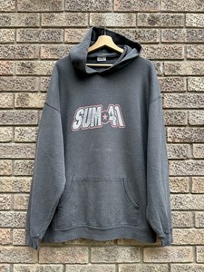 湯切り様 SUM41 サム41 プルオーバー パーカー フーディ 2001 SUM 41 UNISEX ZIPPED HOODIE: STAR LOGO (BACK PRINT, EX-TOUR