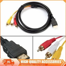 1080p HDMI Male To 3 RCA Video Audio Converter Adapter Cable AV Component HDTV