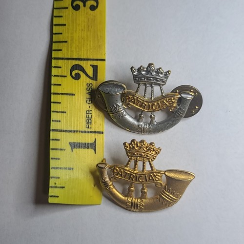 Princess Patricia's Canadian Light Infantry Silver and Gold Tones 2 Lot - Picture 6 of 6