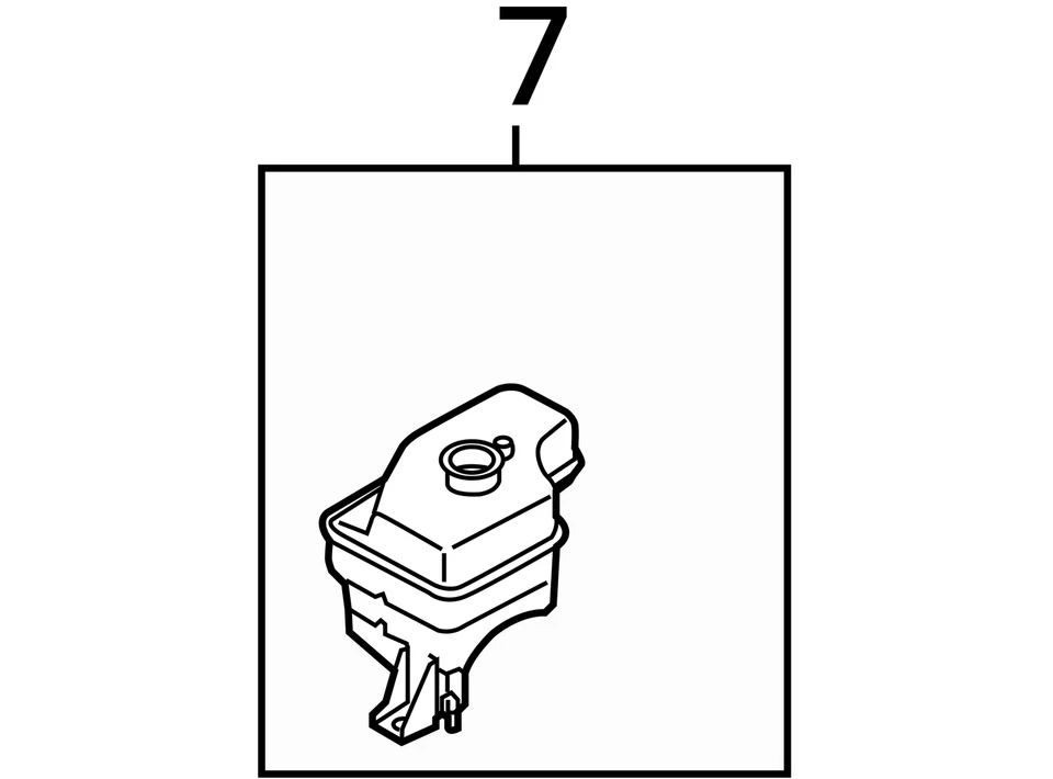 Kia Cadenza 2015 Coolant Reservoir 254302T000 5579 Foto 4 de 4