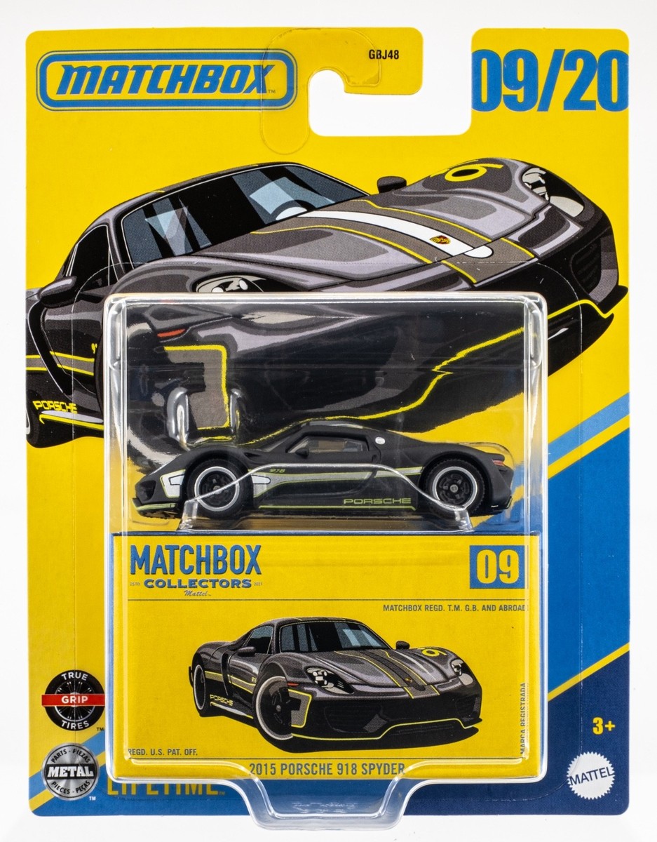 2025 Matchbox Collectors #09 2015 Porsche 918 Spyder MATTE BLACK