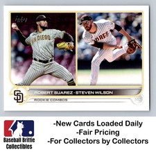2022 Topps Update #US239 Robert Suarez Steven Wilson RC Rookie San Diego Padres