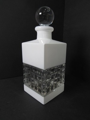 Waterford Crystal London Square White Decanter + Stopper 10''
