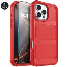 For iPhone 16e/Pro/16 Pro Max/Plus Case Rugged Cover Dual Layer Screen Protector