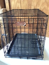 I-Crate Single Door 24 X 18 X 19 Inches; Black No top Handle