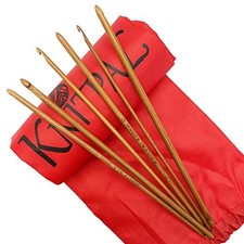 KnitPal 10-inch 25cm Double Ended Tunisian Afghan Crochet Hooks Set