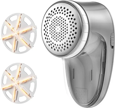 RUIDLA Fabric Shaver Lint Remover, Sweater Shaver with Replaceable Stainless Steel 6-Le