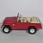 Vintage Tonka Jeepster Runabout Red Pressed Steel Toy XR-101 USA
