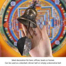 Dinner Bell Nepalese Hand Made Copper Cast Iron Small Bell Wind Chimes Pendant