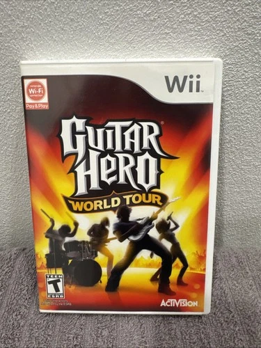 🔥Guitar Hero: World Tour (Nintendo Wii, 2008) CIB Complete