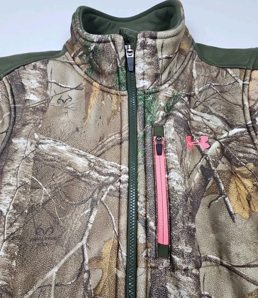 Chaqueta Under Armour para mujer LRG Ayton Storm Realtree camuflada caza senderismo aire libre Foto 2 de 4
