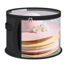 Clear Hat Storage Bag with Carrying Handles 16.5" Large Closet Organizer for...