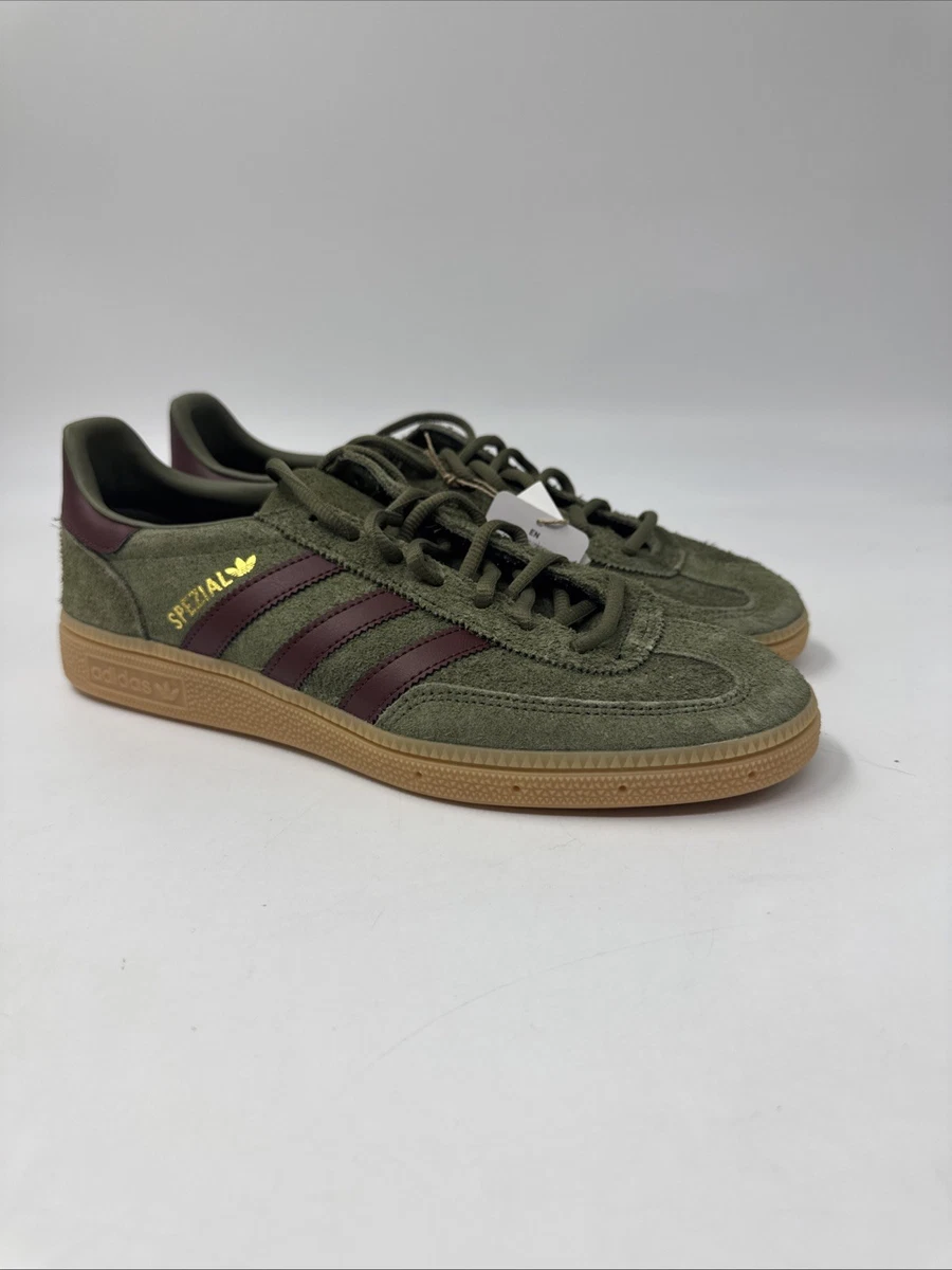 adidas Handball Spezial Focus Olive Fox Brown Gum JQ8297 Mens Size