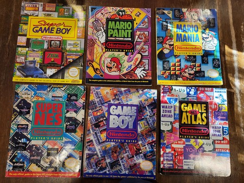 Nintendo Player's Guide lot Mario Mania Paint NES Atlas SNES Super Game Boy