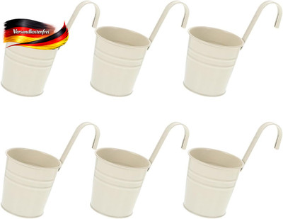 Hängender Blumentopf aus Eisen mit abnehmbarem Haken für Garten Balkon Innenbere